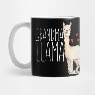 Grandma Llama Funny Matching Family Mimi Granny Mug